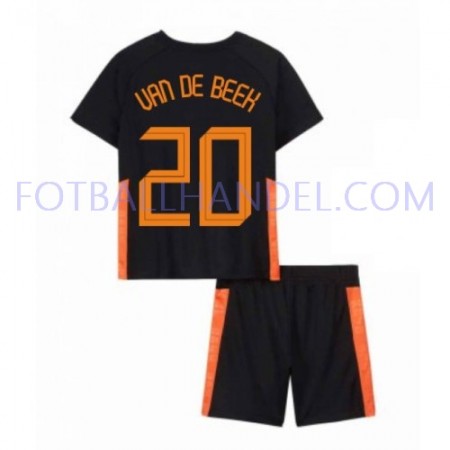 Barn Fotballdrakter Nederland Donny van de Beek 20 Borte Euro 2020 Kortermet